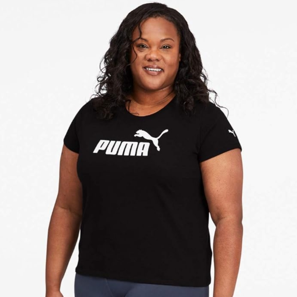 PUMA Plus Size Logo Short Sleeve Tee - 1X